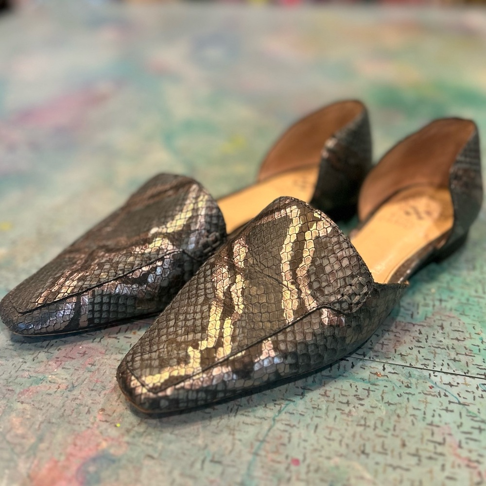 Metallic Snake Print Slide
